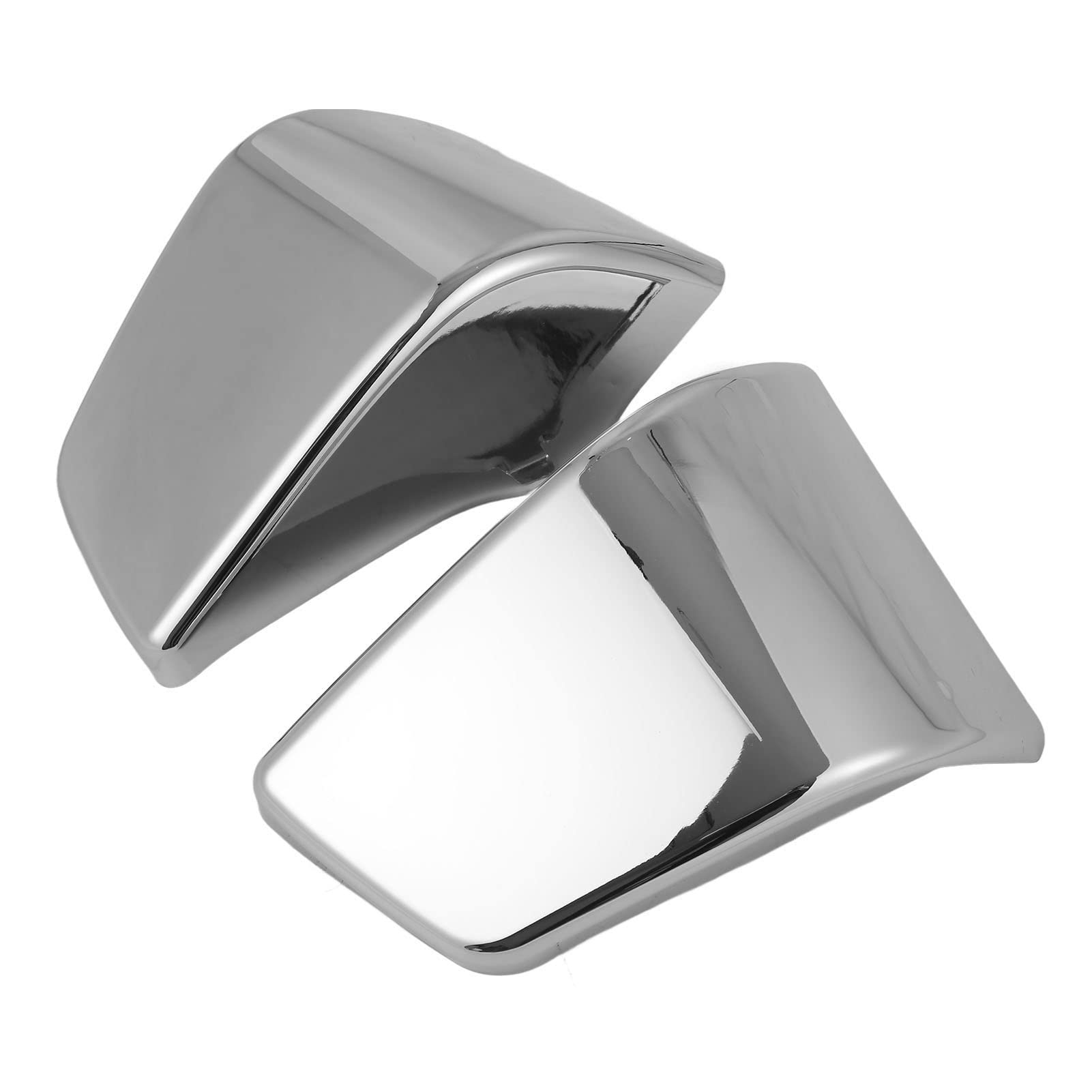 Coperture Carenatura Pannello Laterale Batteria Moto Sinistra Destra, Clip Coperchio Laterale Batteria, Copertura Laterale Batteria Moto per Shadow Ace VT400 VT750 1997‑2003(Argento)