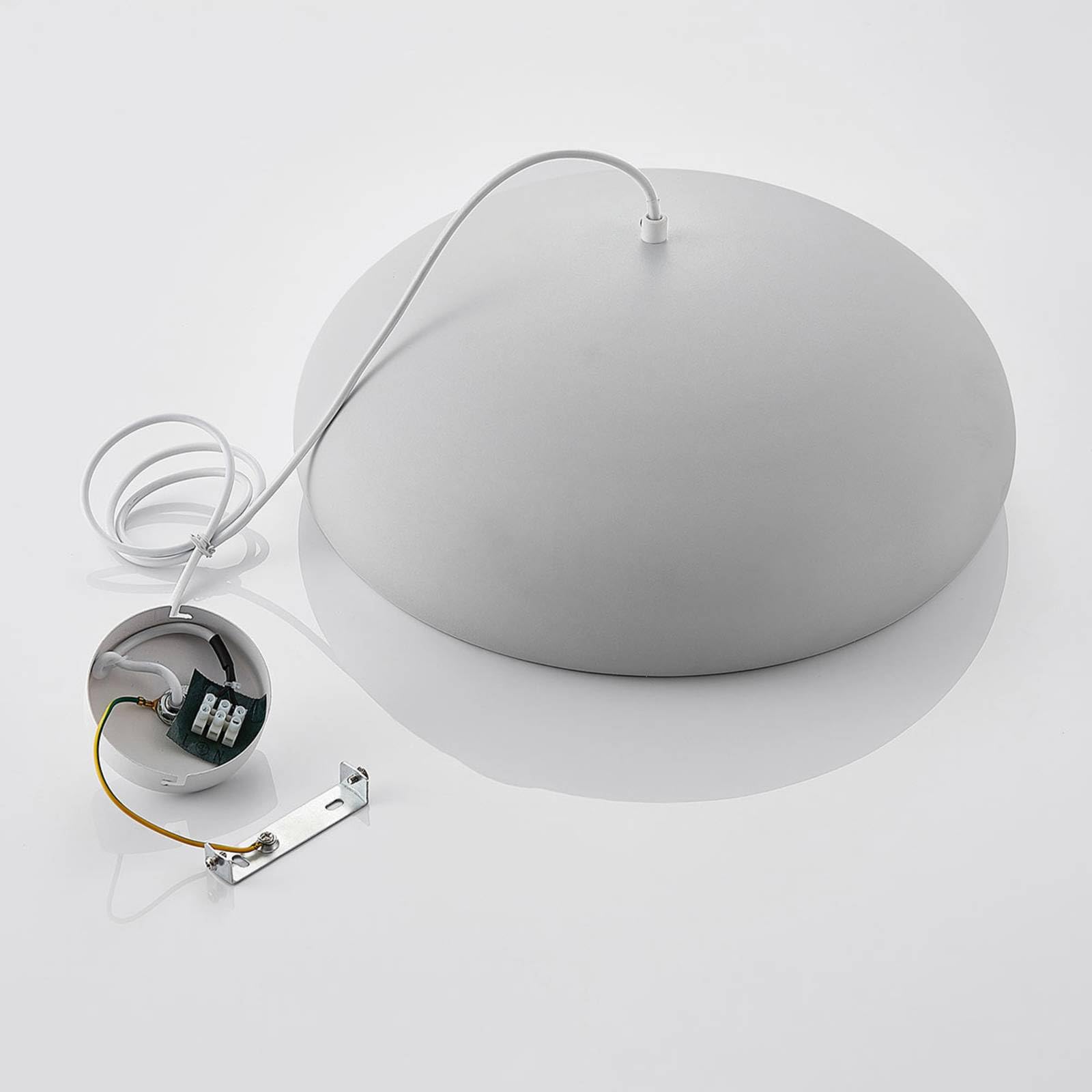 Lindby Lámpara colgante Gerwina (Moderno) en Blanco hecho de Metal e.o. para Salón & Comedor (1 llama, E27) lámpara techo