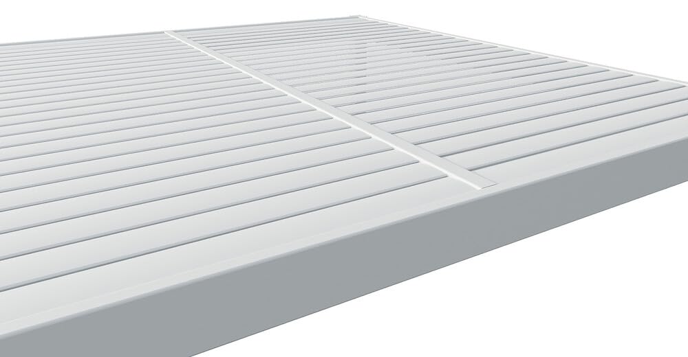 VERDELOOK | Pergola Bioclimatica Atena 100 Bianca 3x4 H2,5 m con Lamelle Orientabili, Pergola da Giardino in Alluminio con Arganello e Grondaia Integrata, Pali 10x10 cm