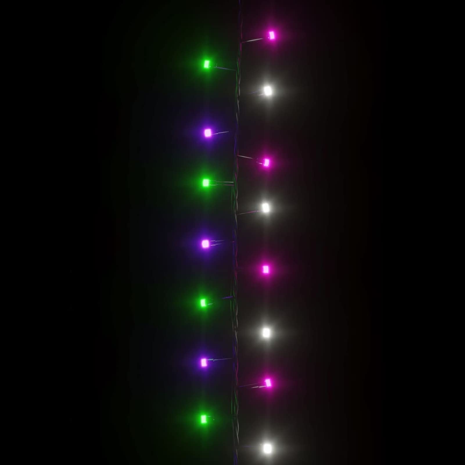 Kompaktowa taśma świetlna z 2000 diodami LED PVC Pastelowa wielokolorowa 45 m, zewnętrzne lampki choinkowe, oświetlenie wewnętrzne, dekoracyjne światła do pokoju, dekoracja bożonarodzeniowa do