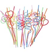 TOYMYTOY ストロー 使い捨て 曲がるストロー 飲みストロー パーティー用品 喫茶店用 業務用 24ピース