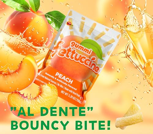 Bourbon Fettuccine Gummi Durazno 6 Pack miniatura 5