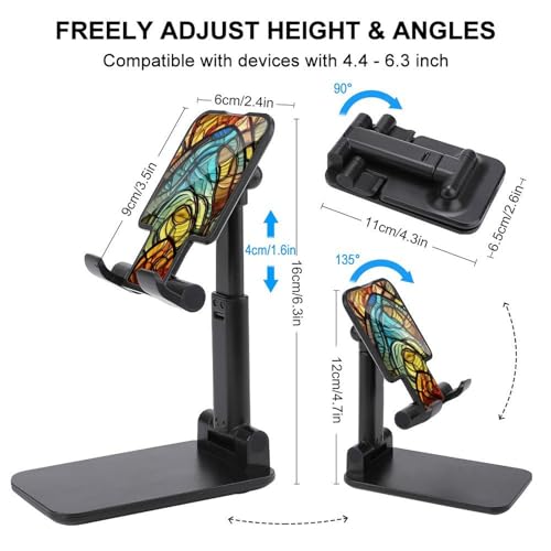 Support de téléphone en verre teinté haut de gamme avec structure pliable ajustée - 2