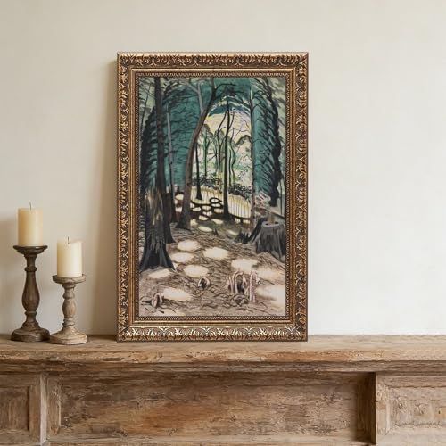 Impression sur toile The Bower Charles Burchfield cadre suspendu déco bureau