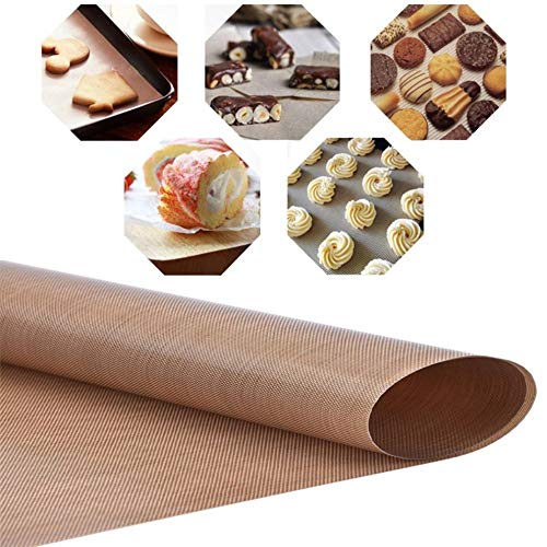 Generic 2 Pcs/Pack Kitchen Copper Chef Grill and Bake Mats Outdoor BBQ Tools Barbecue Roast Sheet 40 * 33Cm/34 * 23.5Cm: 34 23Cm
