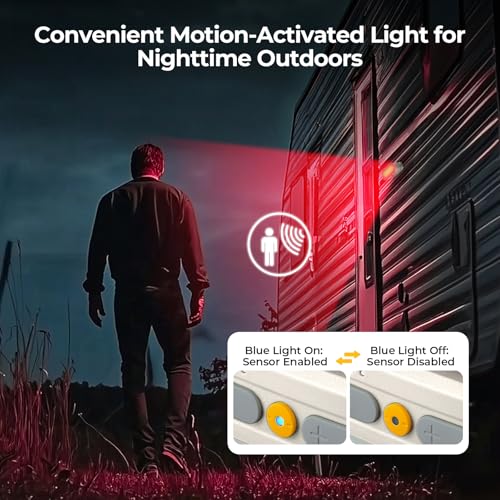 Image of BougeRV Movable Area Light, Rechargeable Camping Lantern, 3200mAh Portable Camping Light, IP65 Waterproof, Camp Lamp for Tent, Power Outages, Emergency, Outdoor(Khaki)