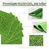 KAEZDD 4 Packs 6 X 6 Inch Fake Grass Decor for Crafts, Artificial Grass for Miniature Ornament Projects, Model Turf Grass for DIY Fairy Garden Accessories and Decor Kit #2