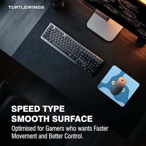 Image of TURTLEWINGS | Mousepad | Inspirational Quote Mousepad - 22x18 cm, 3mm Thick | Abstract Design Non-Slip Rubber Base | Office, Study & Gaming Use | Premium Smooth Surface 6