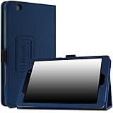 Infiland LG G Pad X 8.0 / G Pad III 8.0 Case, Folio Premium PU Leather Stand Cover For 8-Inch LG G Pad X 8.0 Tablet (T-Mobile V521WG) / G Pad III 8.0 V525 2016 Released, Navy