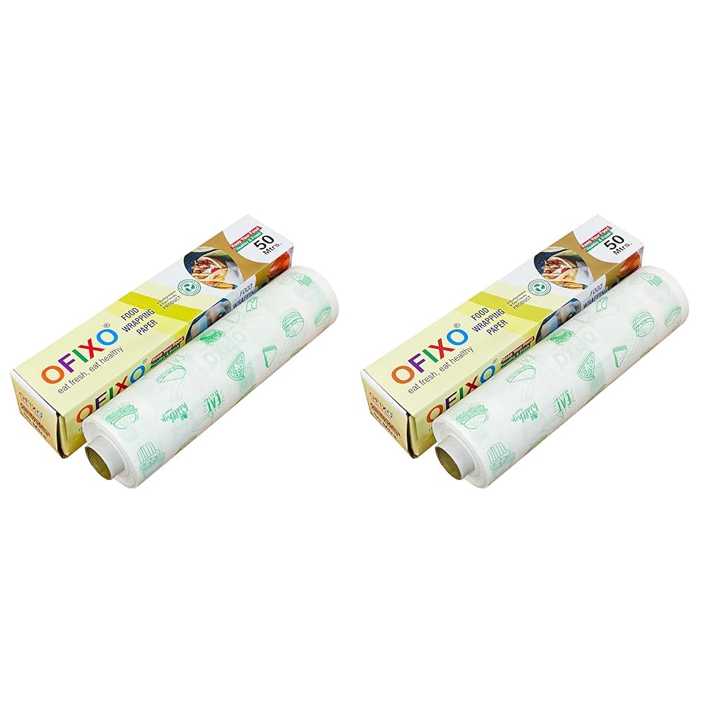 OFIXO 50 Meter Food WRAP Multipurpose Food Wrapping (Pack of 2)