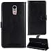Produktbild Lankashi Premium Retro Business Flip Book Stand Brieftasche Leder Tasche Schütz Hülle Handy Telefon Case Für Swissvoice G50 5" Abdeckung Wallet Cover Etui Holder (Schwarz)