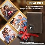 Genuine Leather Wallet for Men, RFID Wallet with Airtag Slot,Crazy Horse Leather Card Holder Wallets with gift box Air tag Tracker NOT INCLUDED (Brown) - Image 6