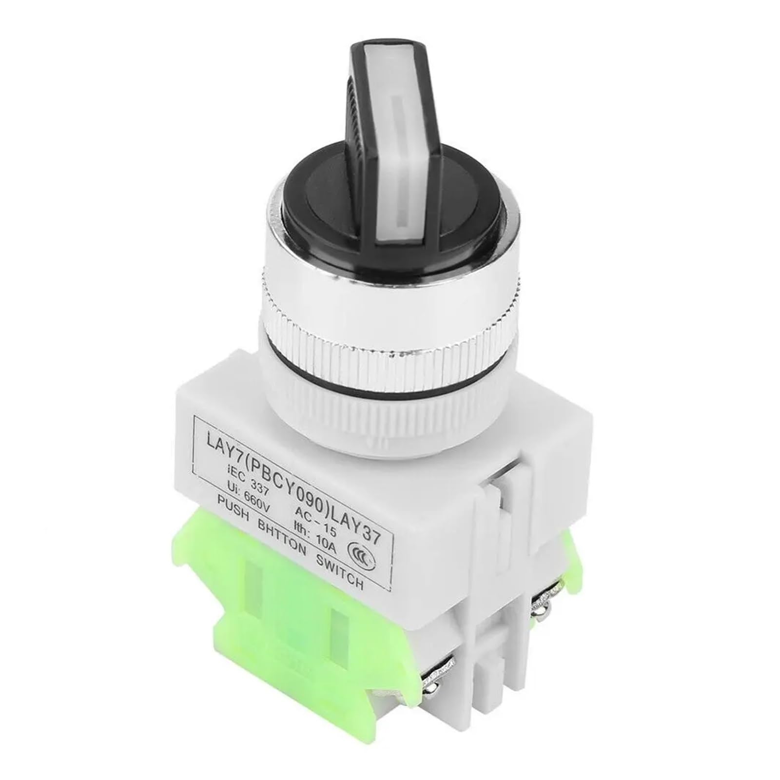 Bouton de Commutation Rotatif 2NO 22mm pour simplifier la sélection de circuit sur pupitre