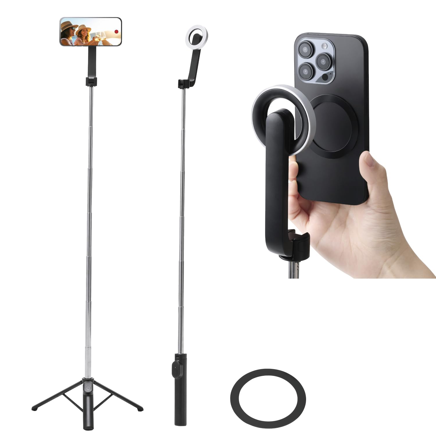 Amazon.co.jp: エレコム スマートフォン用 三脚 マグネット吸着