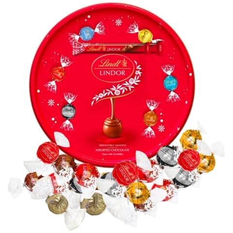 Lindt chocolates gift box filled with lindt truffles & Lindt chocolate bar - mothers days gifts, valentines gifts for her - chocolate gift for her (Lindt chocolate variety gift tin) Cover