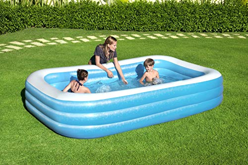 Bestway Family Pool 'Deluxe' Blau, 305 x 183 x 56 cm