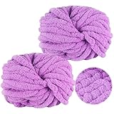 Doux et confortable: grosse pelote en fil de chunky yarn, ne démange pas lors du tricot, pas d'irritation de la peau, il a un toucher léger et doux. Il ne se cassera pas et ne se décolorera pas facilement et est durable.