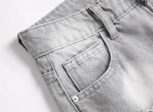 Boy's Stacked Jeans Skinny Fit Ripped Destroyed Distressed Fashion Comfy Denim Jeans Pants3