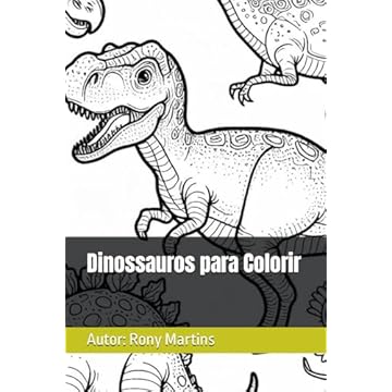 Capa do livro Dinossauros para Colorir