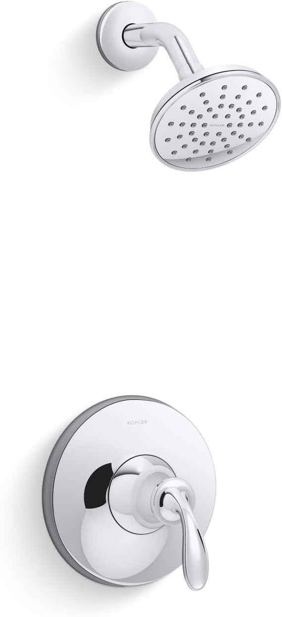 KOHLER BELLERA® 1H P/B SHWR FCT TRIM Showerhead + Valve 1.75 GPM Polished Chrome