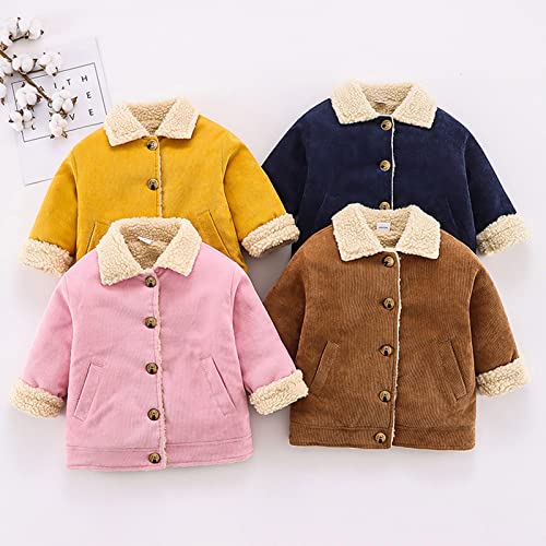 Betadog 16T Toddler Boy Girl Corduroy Jacket Coat Button Down Outwear Shirts Cool Cardigan Blouses (Khaki, 2-3 Years)4