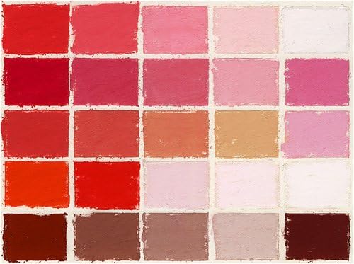 Mt. Vision Handmade Pastels- Set of 25 Shades of Red & Pink