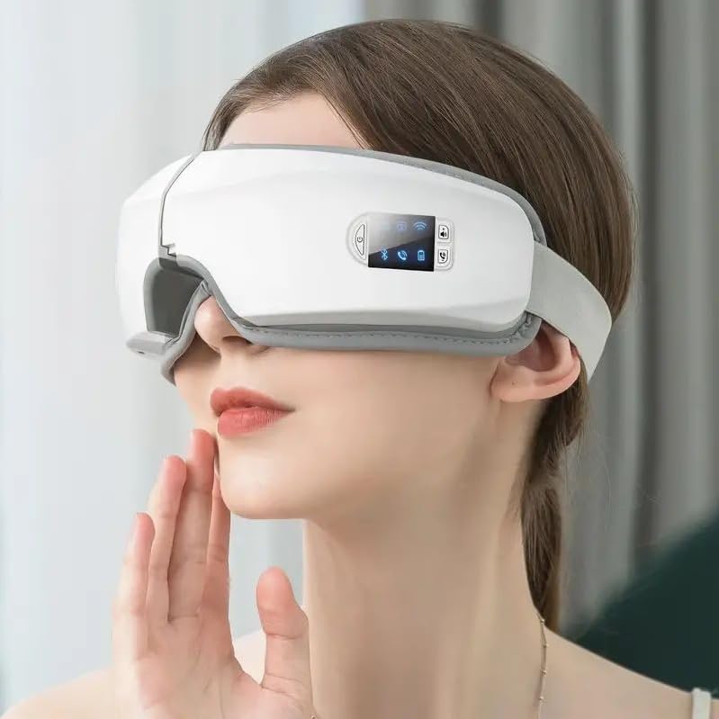 Wohbay Eye Massager with Heat Vibration White