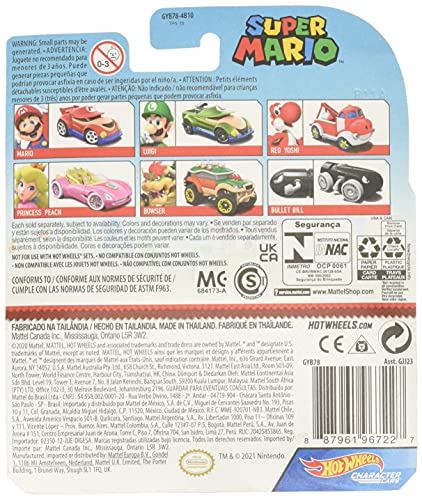 Hot Wheels Gaming Character Car Super Mario 2020 miniatura 2