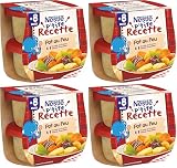 Nestlé Bébé - P'tite Recette - Petits Pots Bébé - Pot au Feu - Dès 8 mois - 2x200g (Lot de 4)