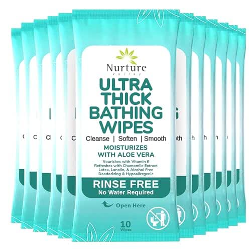 Nurture XL Ultra Thick Body Wipes for Adults w/Aloe |