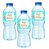 Beach Mermaid Cake / Food / Cupcake / Appetizer /Desert Decorating Topper Decorations (15pk Water Bottle Labels)