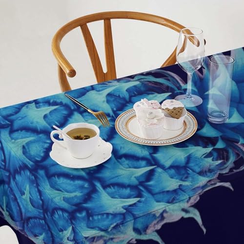 Nappe rectangulaire infroissable et lourde anti-tache - 8