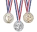 Torch award Medals (2 Dozen) - Bulk - Gold, silver, and bronze Olympic Style Award medals by happy deals