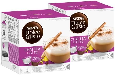 Nescafé Dolce Gusto Chai Tea Latte, Paquete de 2, 2 x 16 Cápsulas (16  Tazas) - PREYCA
