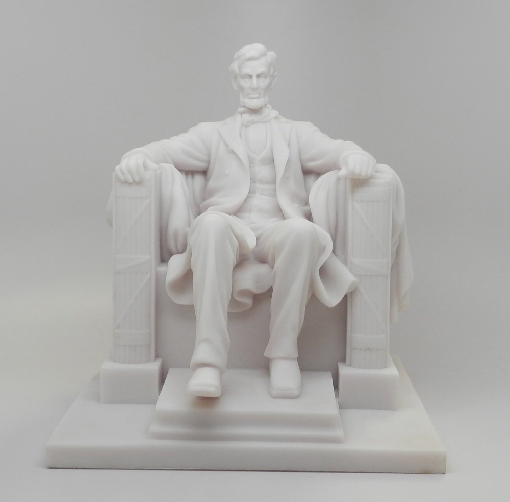 8.25 Inch Abraham Lincoln National Memorial Replica Figurine by PTC