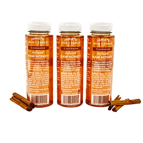 Set de miel cruda con canela en 3 frascos de 12 oz miniatura 2