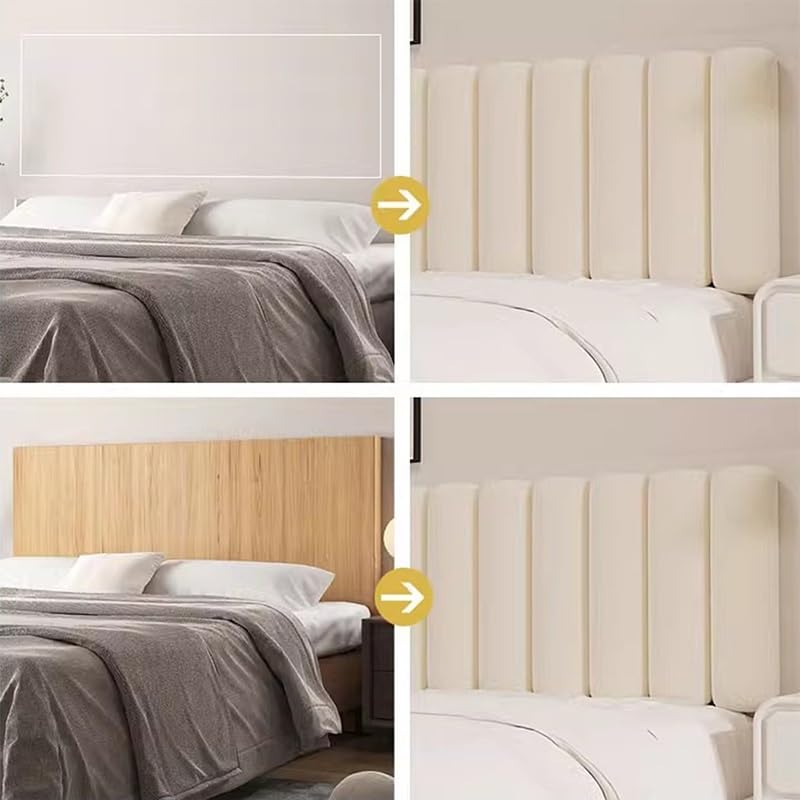Panneaux muraux rembourrés en fibre superfine, tête de lit, coussin de dossier, support de positionnement pour lit, chaise longue, coussin de lecture, montage mural, tapis mural (gris foncé, 90 x 60