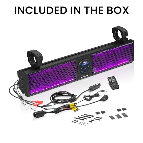Boss Audio Systems BRT26RGB Atv Utv Sound Bar - 26 Inches Wide, 4 Inch Speakers, 1 Inch Tweeters, Ipx5 Weatherproof thumb #6