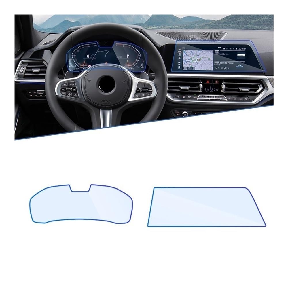 Pellicola Protettiva in Vetro temperato per Schermo Intero per navigatore Auto Serie 4 G22 G23 G26 MK2 2021 2022 Modello 4