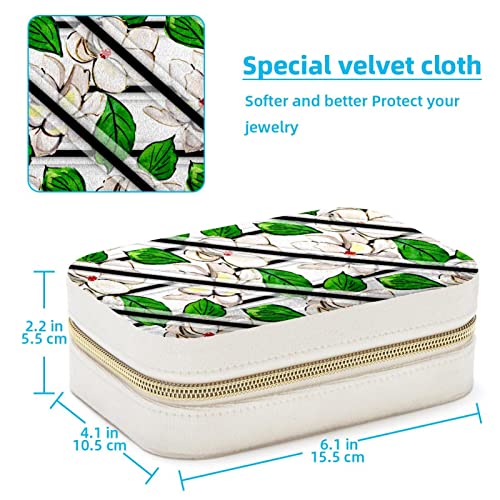 Boîte à bijoux portable anti-nœud pour ranger colliers et bagues