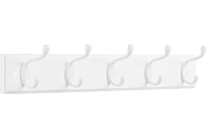SONGMICS 5-Hook Wall-Mounted Key and Coat Rack for Effortless Organization and Style