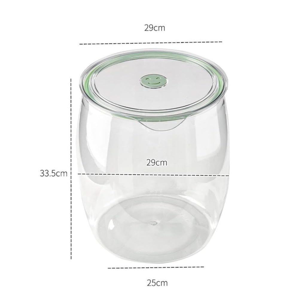 Luftdichtes Essensglas Süßigkeiten süßes Glas klare küchenstaubdichte losen Tee Kanister luftdicht (30l)