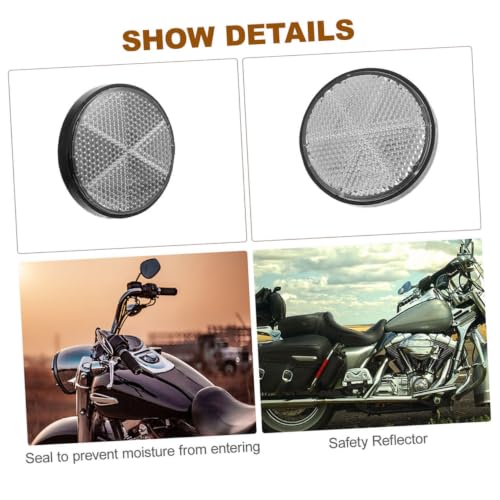 20 reflectores redondos para motocicleta y scooter miniatura 3