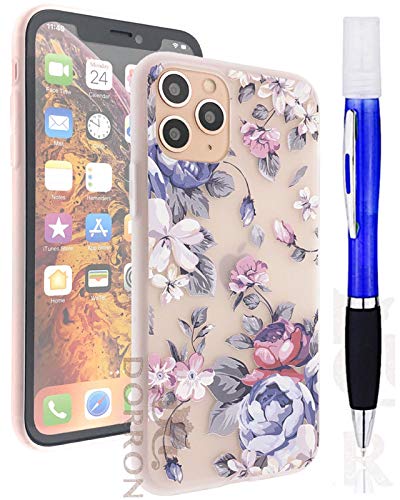 DORRON iAccessories Back Cover for iPhone 11 Pro Protective Case Girls 3D Floral Print Soft TPU with Mist Spray Pen - Purple (B08ZSJFKMP) Amazon Price History, Amazon Price Tracker