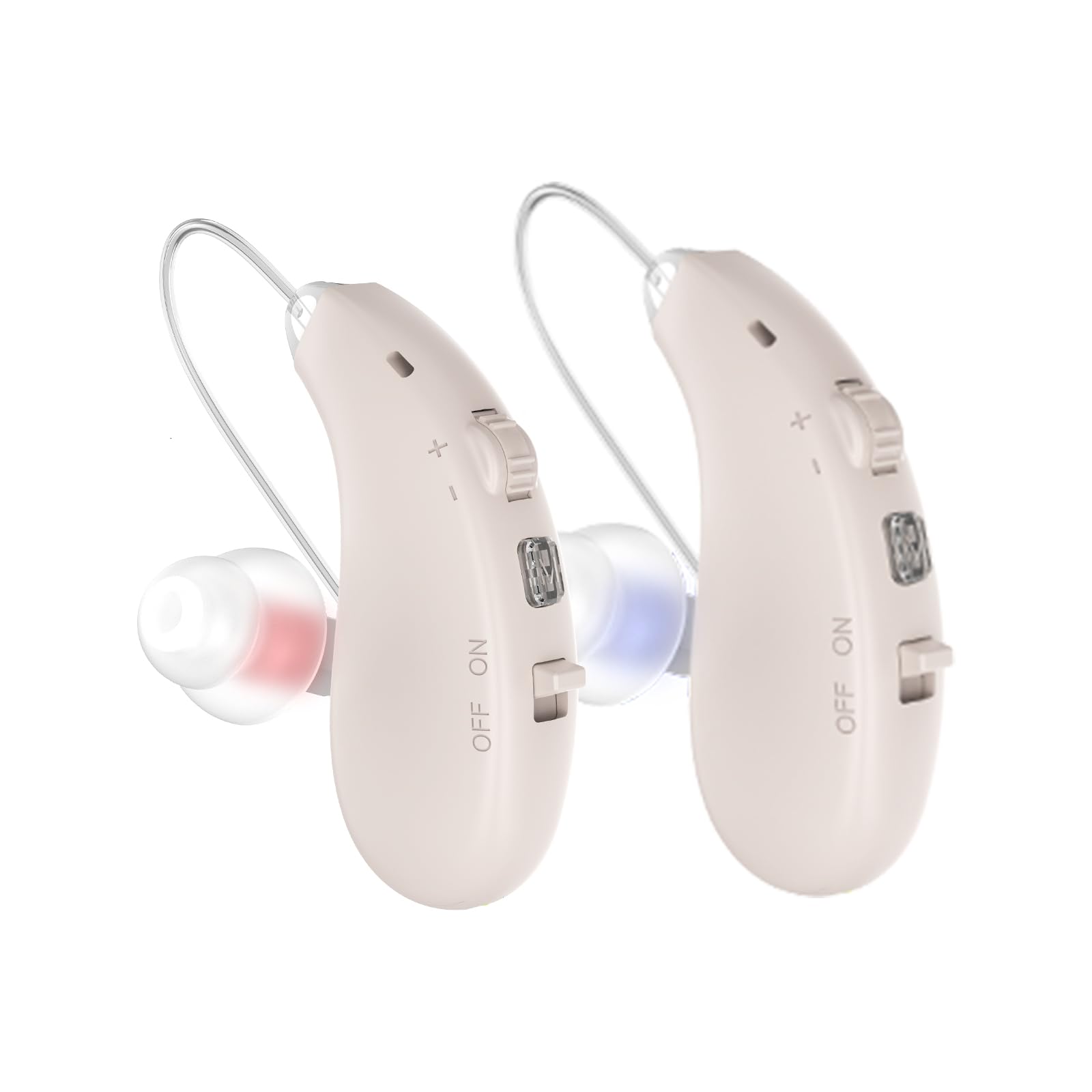 Amplificador Auditivo Recargable, Retroauricular, Amplificador de Sonido RIC, Izquierda y Derecha, Uso Sencillo, Invisible, Manual Español, 6 Canales, Cancelación de Ruido, GM-363