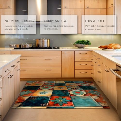 Tapis de salon antidérapant lavable pour simplifier l'entretien - 5
