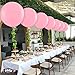 PMU 6 Pack Premium Latex Balloons - Jumbo Size Balloons for Birthdays, Wedding Parties, Baby Shower, Indoor & Outdoor Party Events & Decoration Supplies - Made in USA, 36 Inch Baby Pink