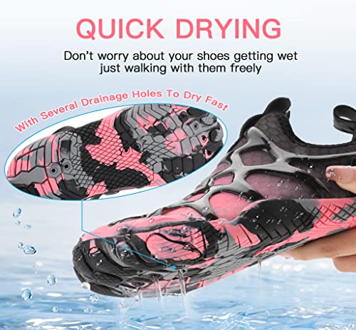 SIPUHK Womens Mens Water Shoes Quick Dry Slip-on Barefoot for Swim Surf Diving Beach Pool Aqua Sports Walking Yoga3