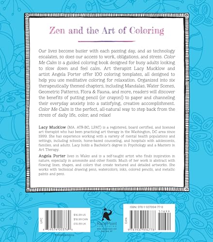 Color Me Calm: 100 Coloring Templates for Meditation and Relaxation (1) (A Zen Coloring Book)