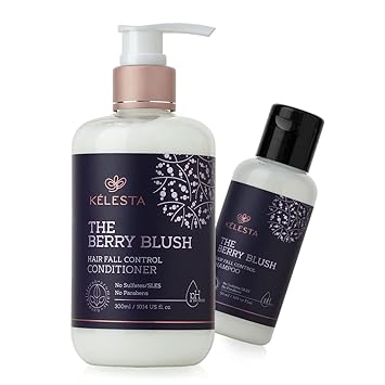 KELESTA The Berry Blush Conditioner - Bouncy & Soft Hair - Hair Beautiful Glossy, Shiny and Deep Conditioning Treatment - No Parabens - No Sulphates - 300ml